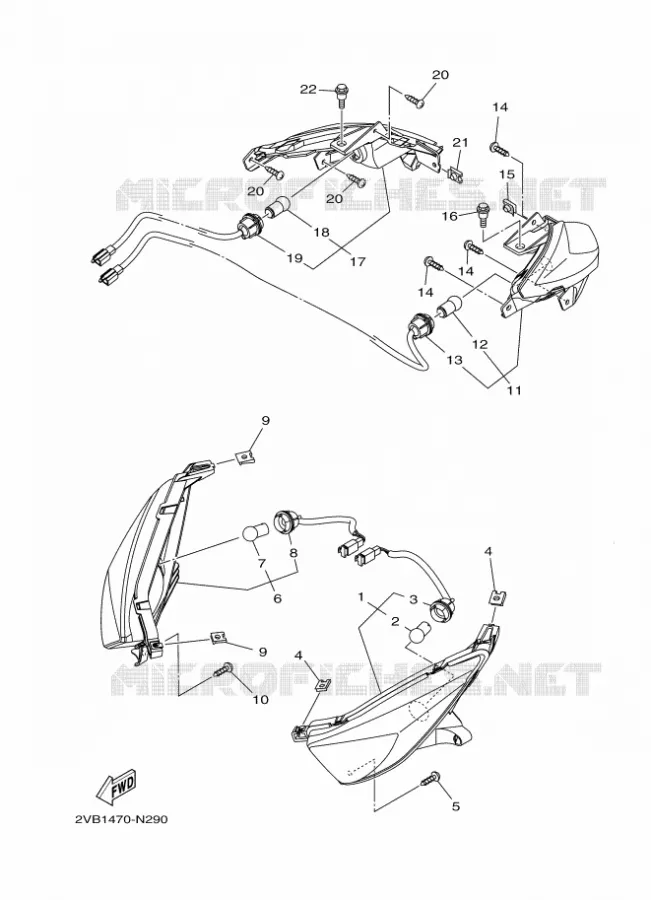 KNIPPERLICHT Yamaha SCOOTER 115 2022 CYGNUS  XC115F