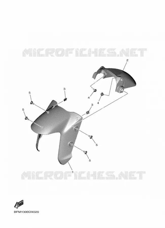VOORSPATBORD Yamaha SCOOTER ELECTRIC 2022 NEO'S  ESS025