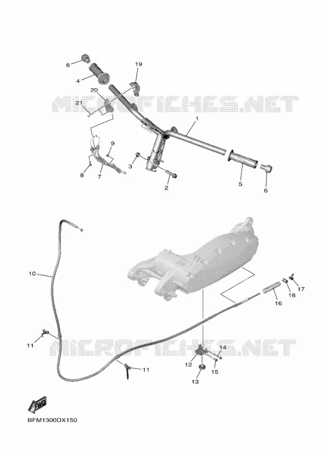 STUUR / KABEL Yamaha SCOOTER ELECTRIC 2022 NEO'S  ESS025