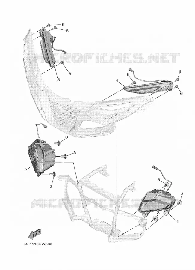 KOPLAMP Yamaha SIDE BY SIDE 1000 2022 WOLVERINE  YXF1000EW/YX10FRPAN