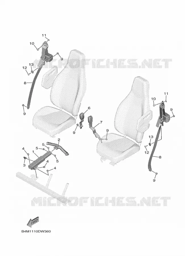 ZADEL 2 Yamaha SIDE BY SIDE 1000 2022 WOLVERINE  YXF1000EWS/YX10FRPSN/YXF1000EW