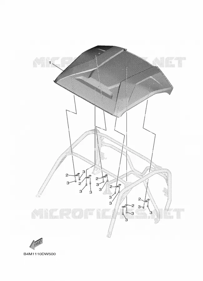 OPEN DAK Yamaha SIDE BY SIDE 1000 2022 WOLVERINE  YXE1000EW/YX10ERPAN