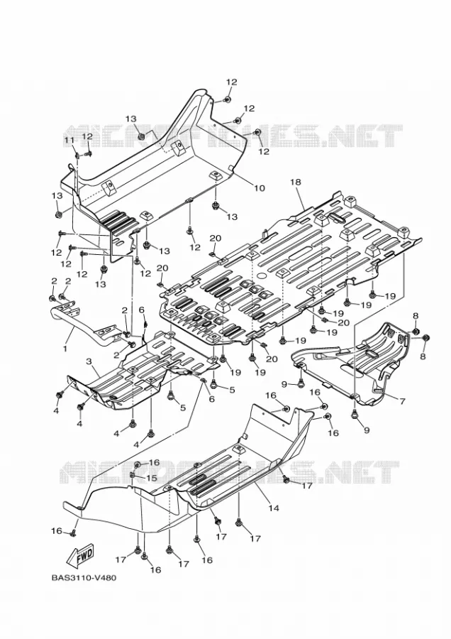 SPATBORD Yamaha SIDE BY SIDE 1000 2022 YXZ  YXZ1000E