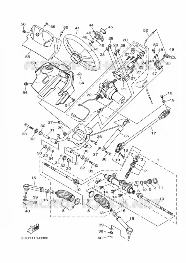 STUUR Yamaha SIDE BY SIDE 1000 2022 YXZ  YXZ1000E