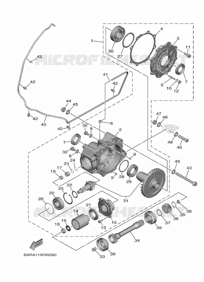 AANDRIJFAS Yamaha SIDE BY SIDE 850 2022 WOLVERINE  YXF850E/YX85FPAN