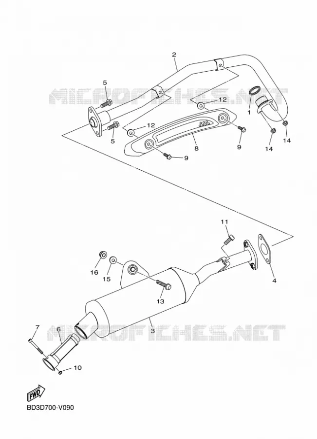 UITLAAT Yamaha QUAD 90 2022 RAPTOR  YFM90R
