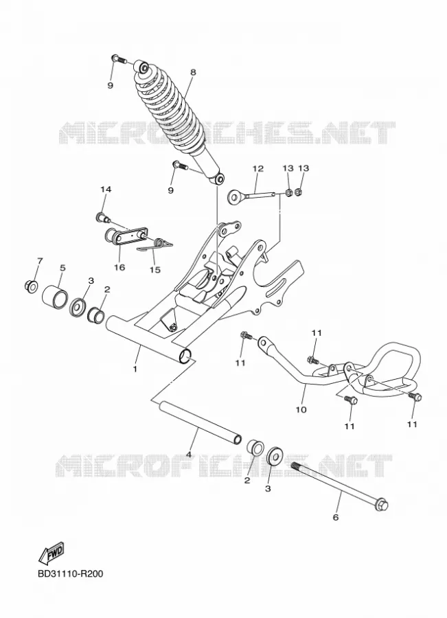 ACHTERBRUG Yamaha QUAD 90 2022 RAPTOR  YFM90R
