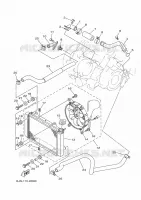 RADIATEUR / SLANG voor Yamaha KODIAK 450 EPS 2022