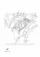 ACHTERSPATBORD  voor Yamaha KODIAK 450 EPS 2022
