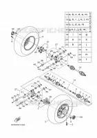 ACHTERWIEL voor Yamaha KODIAK 450 EPS 2022
