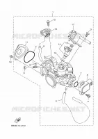 GASKLEP HUIS 1 voor Yamaha KODIAK 450 EPS 2022
