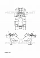 STICKER voor Yamaha KODIAK 450 EPS 2022