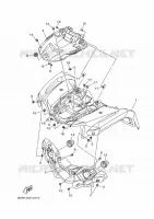 VOORSPATBORD voor Yamaha KODIAK 450 EPS 2022