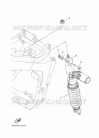 ACHTER SCHOKBREKER voor Yamaha TDM 900 2010