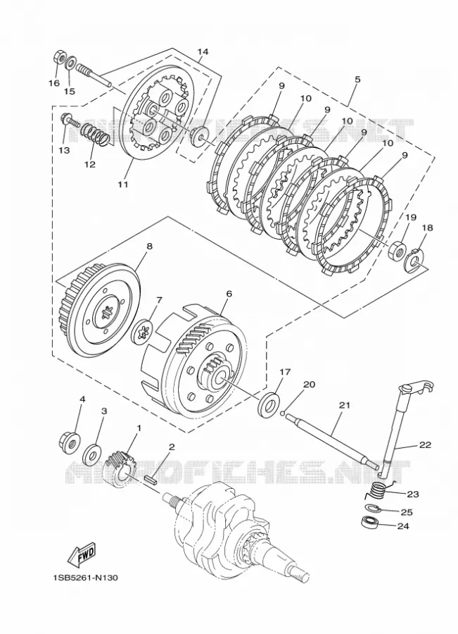 STARTMOTOR KOPPELINGS Yamaha MOTO 125 2023 XTZ  XTZ125E