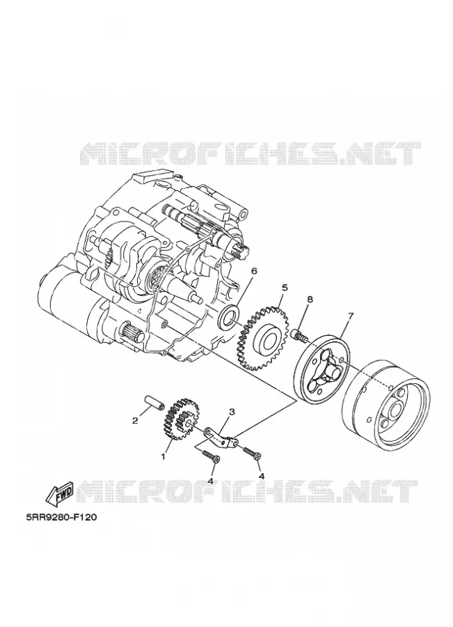 STARTMOTOR KOPPELINGS Yamaha MOTO 125 2023 XTZ  XTZ125E