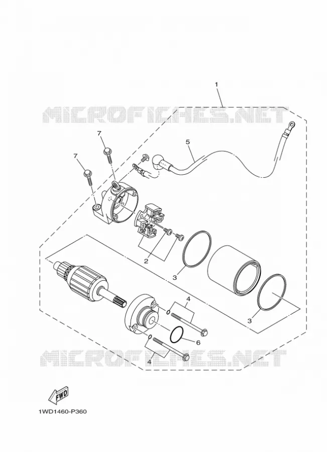 STARTMOTOR Yamaha MOTO 250 2023 R25  YZF250-A