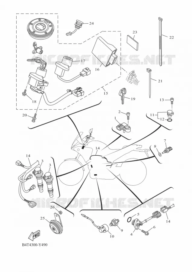 ELECTRISCH 2 Yamaha MOTO 700 2023 TRACER  MTT690-U