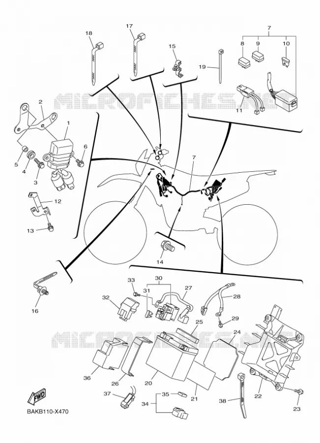 ELECTRISCH 2 Yamaha MOTO 250 2023 WRF  WR250F