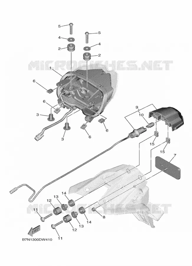 ACHTERLICHT Yamaha MOTO 900 2023 MT  MTN890D