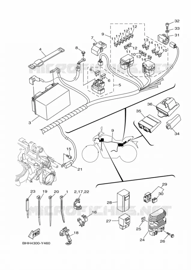 ELECTRISCH 1 Yamaha MOTO 700 2023 MT  MTN690