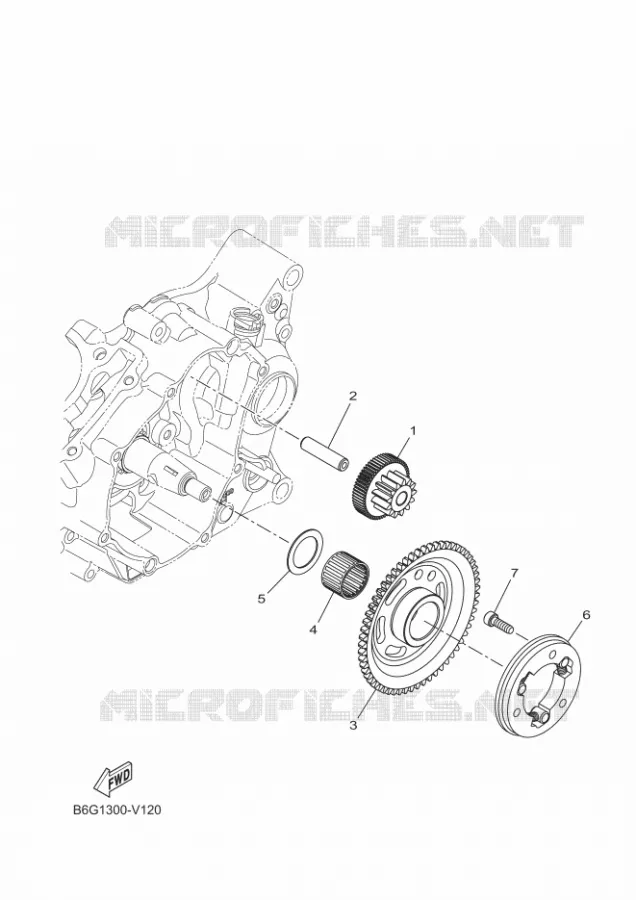 STARTMOTOR KOPPELINGS Yamaha MOTO 125 2023 XSR  MTM125