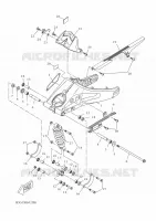 ACHTERBRUG / SCHOKBREKER voor Yamaha XSR 125 2023