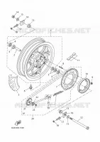 ACHTERWIEL voor Yamaha XSR 125 2023