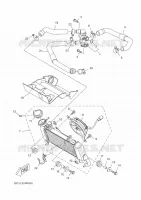 RADIATEUR / SLANG voor Yamaha XSR 125 2023
