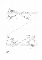 SCHAKEL STANG / PEDAAL voor Yamaha XSR 125 2023