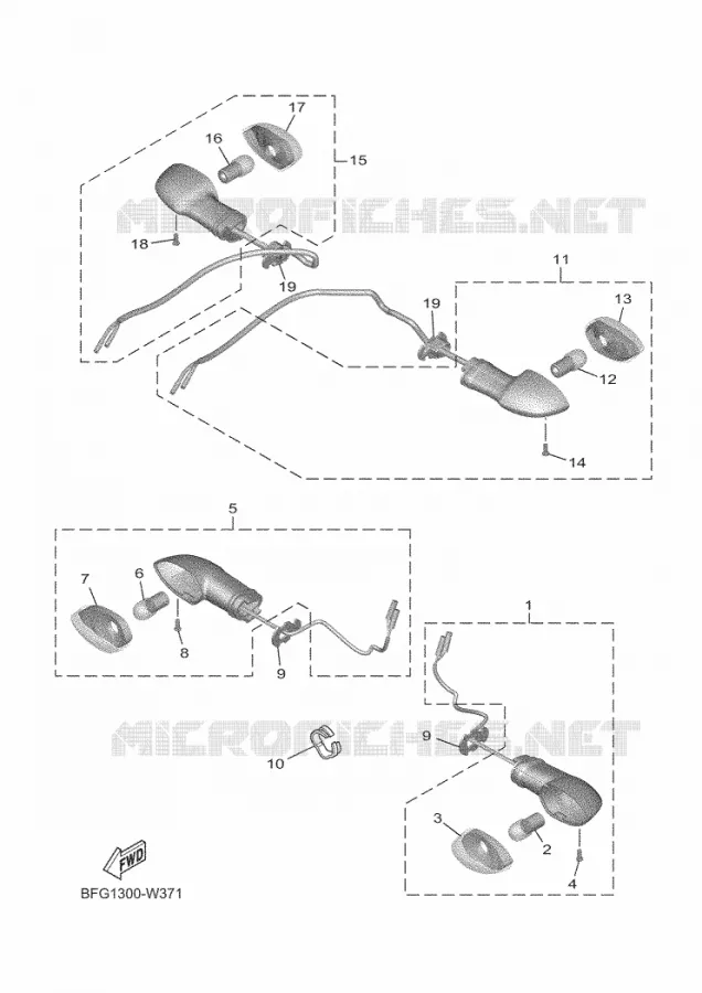 KNIPPERLICHT Yamaha MOTO 125 2023 XSR  MTM125