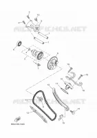 NOKKENAS / KETTING voor Yamaha XSR 125 LEGACY 2023