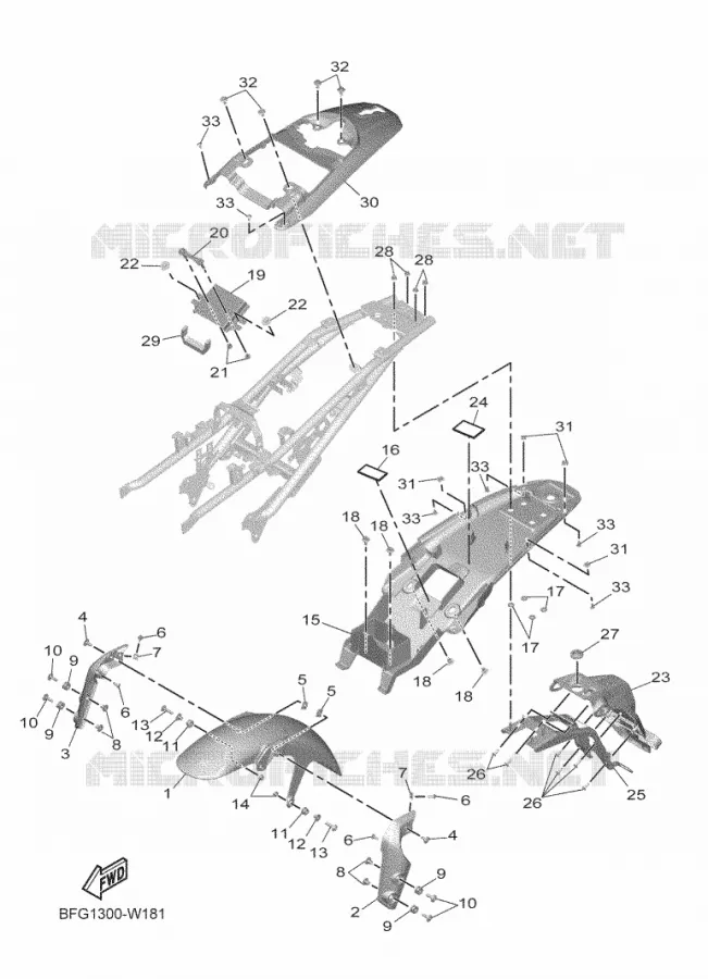 SPATBORD Yamaha MOTO 125 2023 XSR  MTM125-C