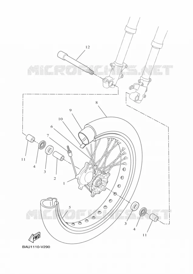 VOORWIEL Yamaha MOTO 700 2023 XTZ  XTZ690