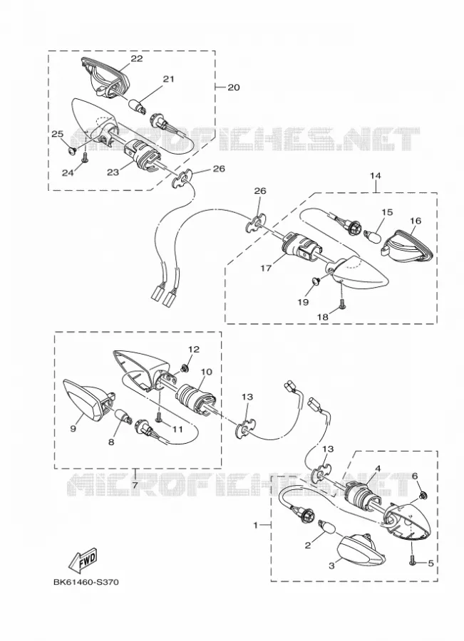 KNIPPERLICHT Yamaha MOTO 125 2023 R125  YZF125-A