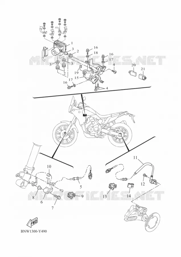 ELECTRISCH 3 Yamaha MOTO 700 2023 TENERE  XTZ690