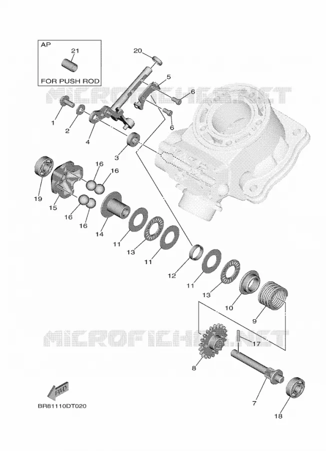 UITLAATKLEP Yamaha MOTO 65 2023 YZ  YZ65