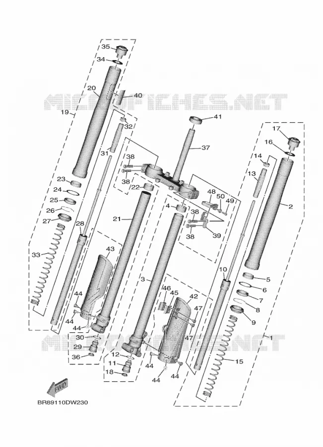 VOORVORK Yamaha MOTO 65 2023 YZ  YZ65