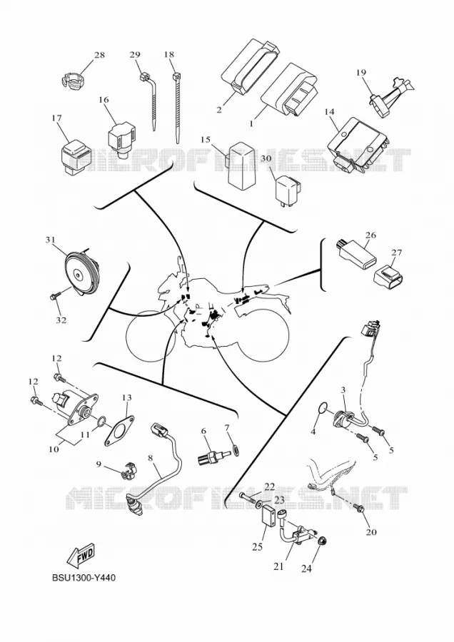 ELECTRISCH 2 Yamaha MOTO 125 2023 MT  MTN125-A