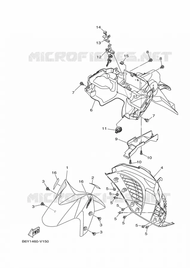 SPATBORD Yamaha SCOOTER 150 2023 NMAX  GPD155-A