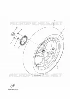 ACHTERWIEL voor Yamaha NMAX 150 2023