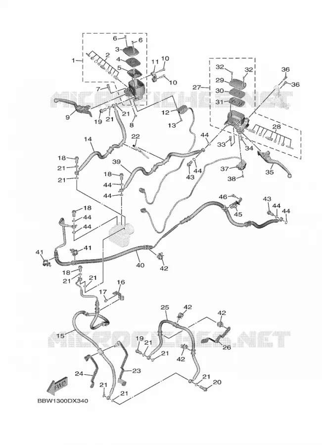 REMPOMP VOOR Yamaha SCOOTER 560 2023 TMAX  XP560D