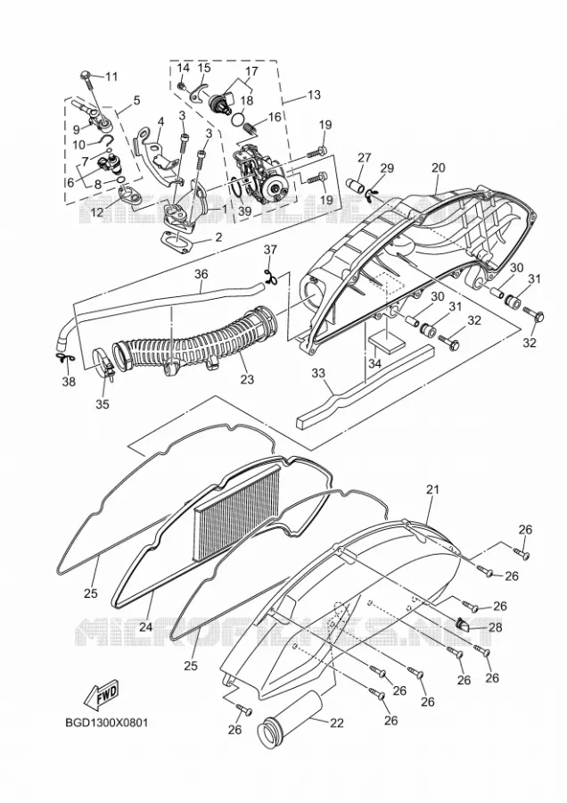 INLAAT Yamaha SCOOTER 155 2023 TRICITY  MWS155-A