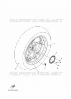 ACHTERWIEL / REM voor Yamaha XMAX 300 TECH MAX 2023