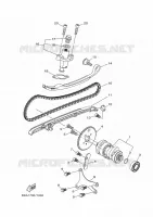 NOKKENAS / KETTING voor Yamaha XMAX 300 TECH MAX 2023
