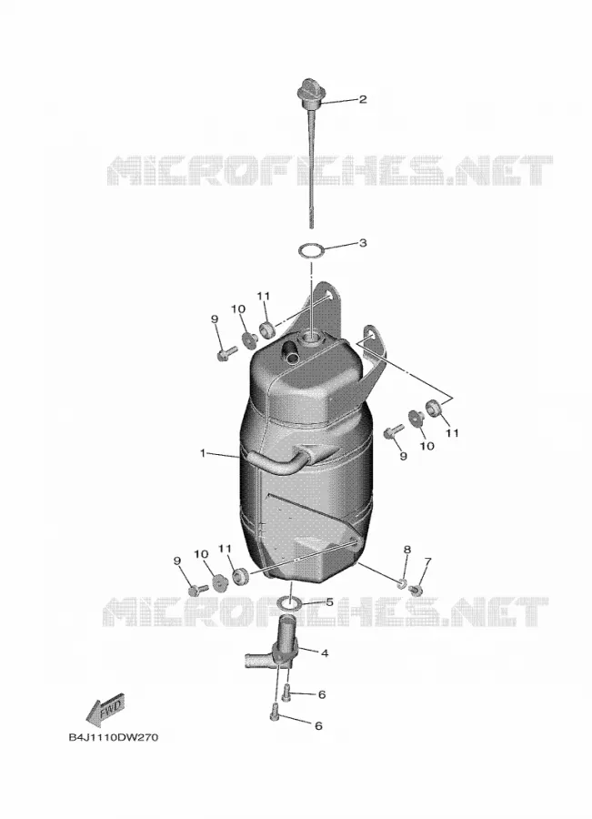 OLIE RESERVOIR Yamaha SIDE BY SIDE 1000 2023 WOLVERINE  YXF1000EW / YX10FRPAP