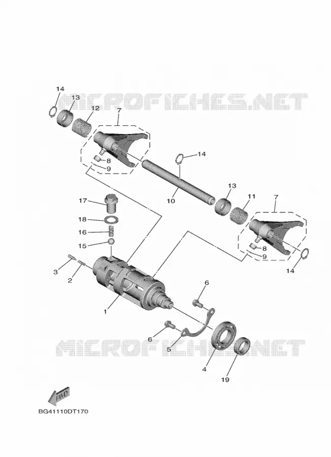 SCHAKELWALS / VORKEN Yamaha SIDE BY SIDE 1000 2023 WOLVERINE  YXF1000EW / YX10FRPAP