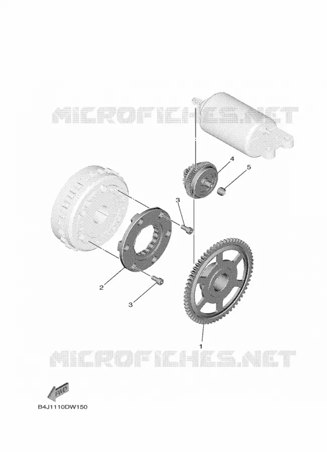 STARTMOTOR KOPPELINGS Yamaha SIDE BY SIDE 1000 2023 WOLVERINE  YXE1000EW / YX10ERPAP