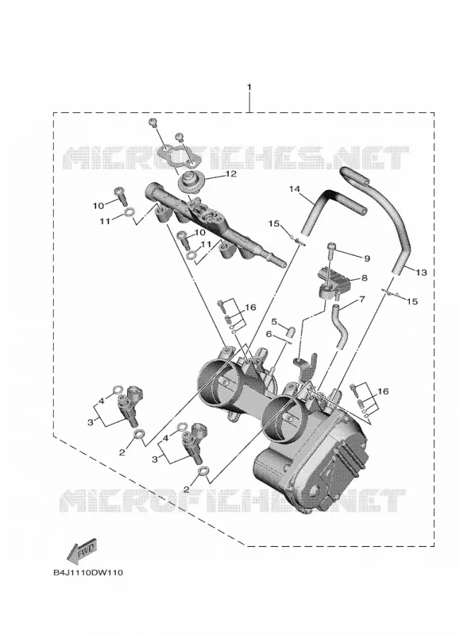 GASKLEP HUIS 1 Yamaha SIDE BY SIDE 1000 2023 WOLVERINE  YXE1000EWS / YX10ERPLP