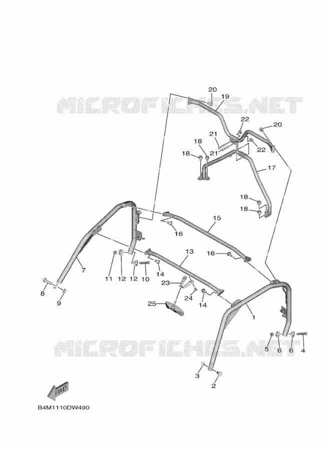 ROLLBAR Yamaha SIDE BY SIDE 1000 2023 WOLVERINE  YXE1000EWS / YX10ERPLP
